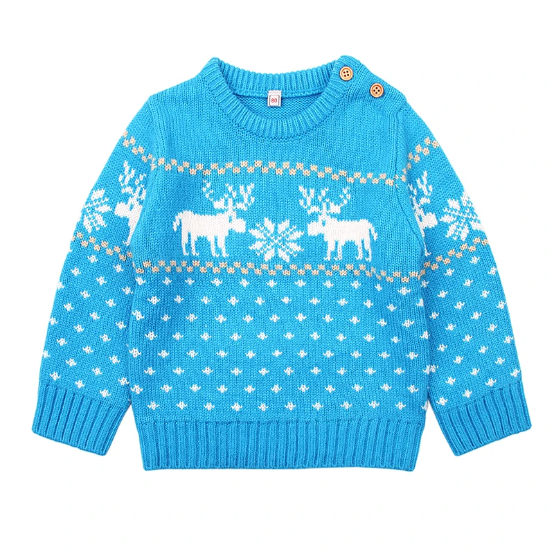 Свитера для девочек; Рождественская вязаная одежда для малышей; свитера для мальчиков с рисунком лося; Детский свитер кардиган; пуловер для маленьких мальчиков; вязаный свитер