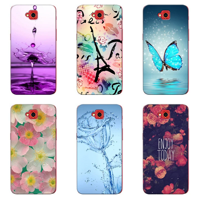 

Soft Silicone Printed Cell Phone Case Cover for LG G Pro Lite D684 D686 D682 D685 Colorful Back Covers Coque Flower Cases