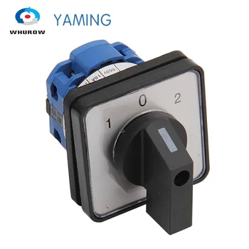 

Yaming electric LW39B-16/1 changeover rotary cam switch 660V 16A 1 pole 3 position 4 terminals silver contact LW26