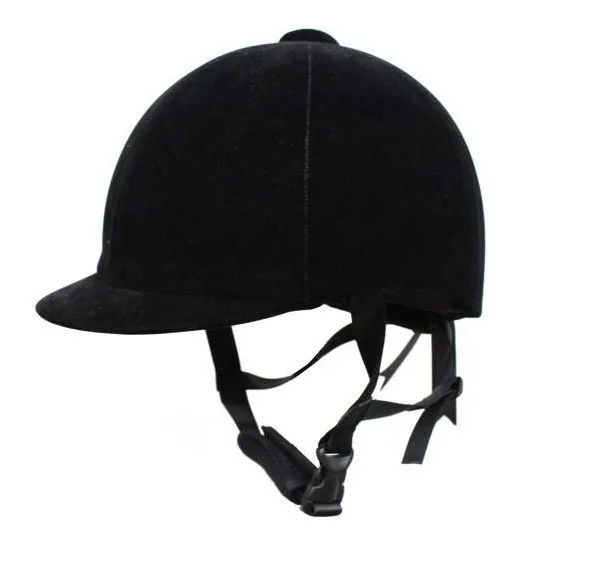

The Bandung equestrian supplies riding helmet equestrian helmet suede breathable HORSE HAT 908 Black