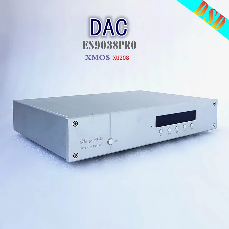 

weiliang & Breeze audio A10 decoder ES9038pro USB Optical coaxial XLR input ,xlr rca output remote control support to DSD