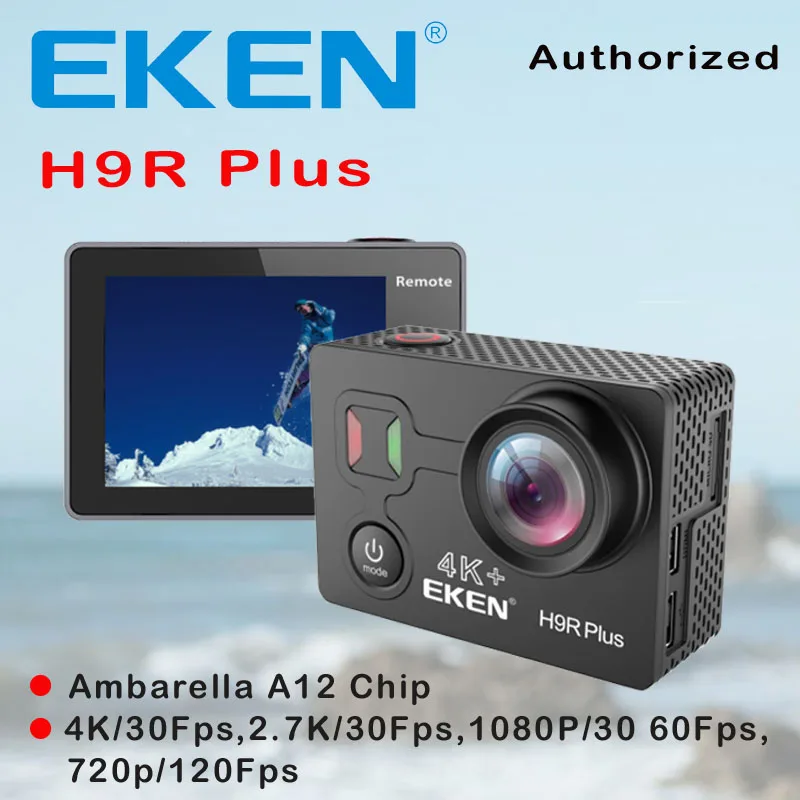 EKEN H9R Plus Экшн-камера HD 4K 30FPS Ambarella A12 Chip 30M Водонепроницаемая Экшн-камера 14MP 2,0 'экран Go наружная Спортивная камера EKEN H9R Plus Экшн-камера HD 4K 30FPS Ambarella A12 Chip 30M Водонепроницаемая Экшн-камера 14MP 2,0 'экран Go наружная Спортивная камера