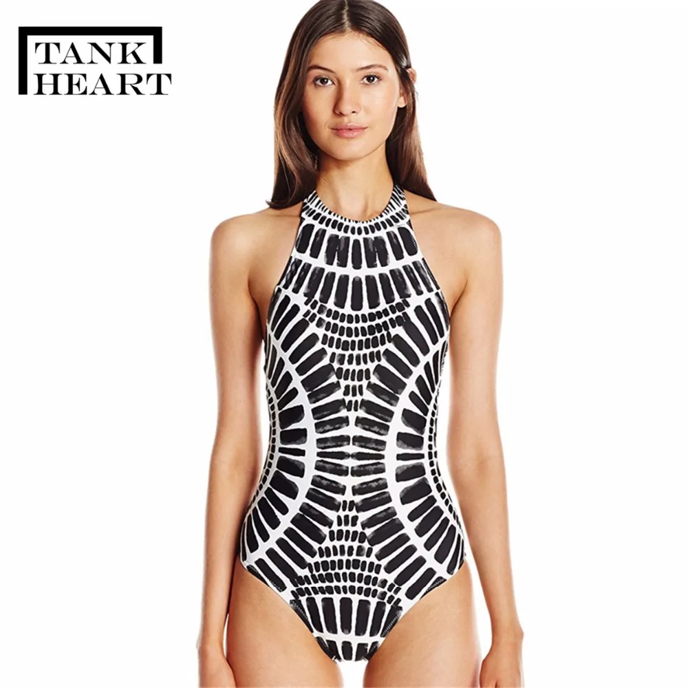 

Tank Heart Black Women One piece Swimsuit Female Bathing suit One piece Bandage Swimwear Bandeau Swim suits Beachwear Monokini
