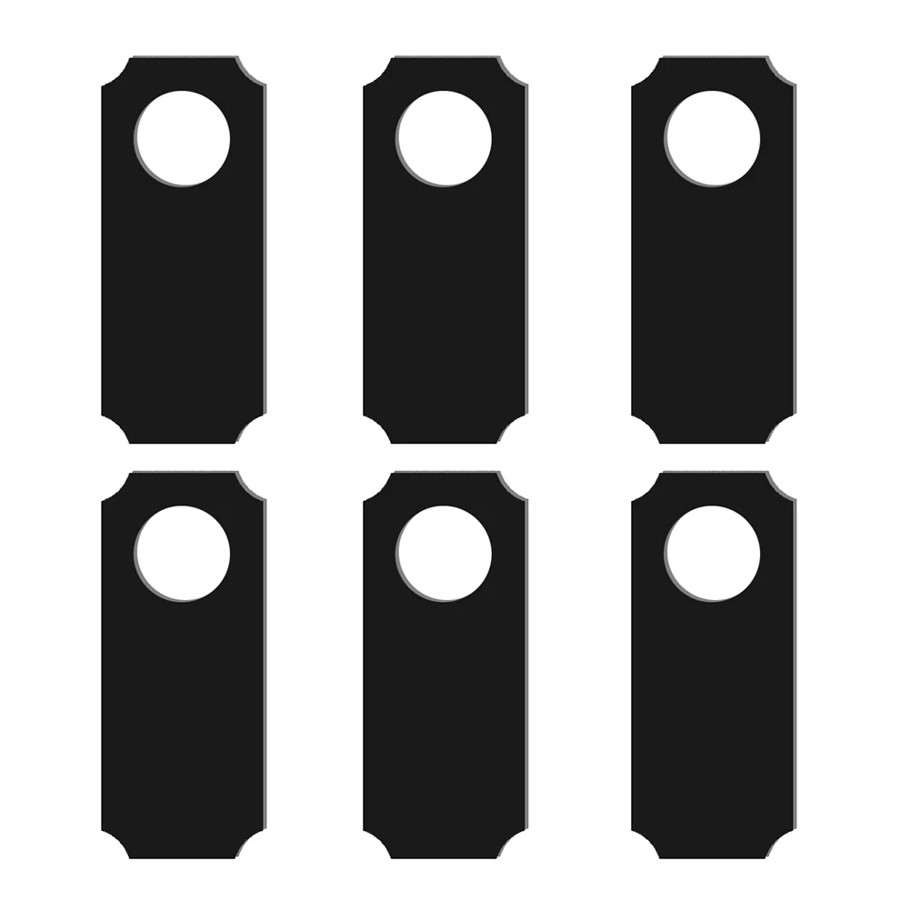 

6Pcs Mini Blackboard Creative Two-sided Chalkboard Door Knob Hanger Tags Blackboard Message Board Hotel Sign Decoration Pendant