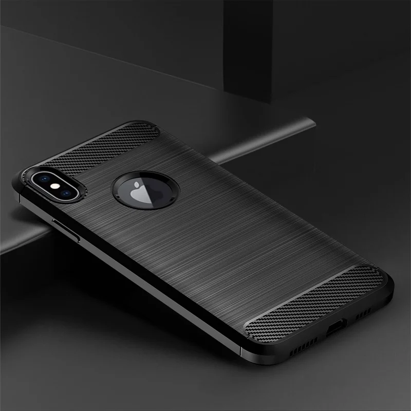 Чехол для iphone XS MAX мягкий чехол из углеродного волокна ТПУ телефона чехлы |