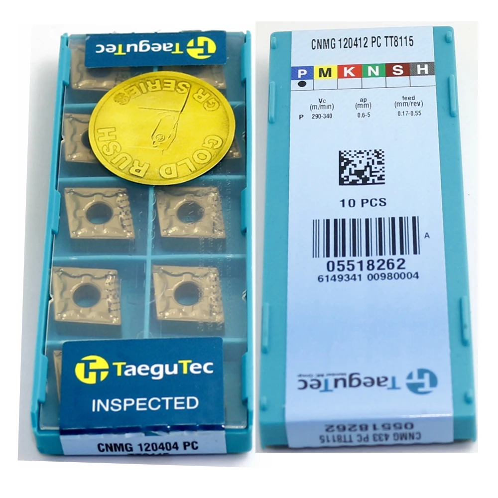 CNMG 120412 шт. MT EM TT9080 TT8115 TT8125 TT8020 CCMT120408 10 шт./лот TaeguTec отрицательный 80 градусов