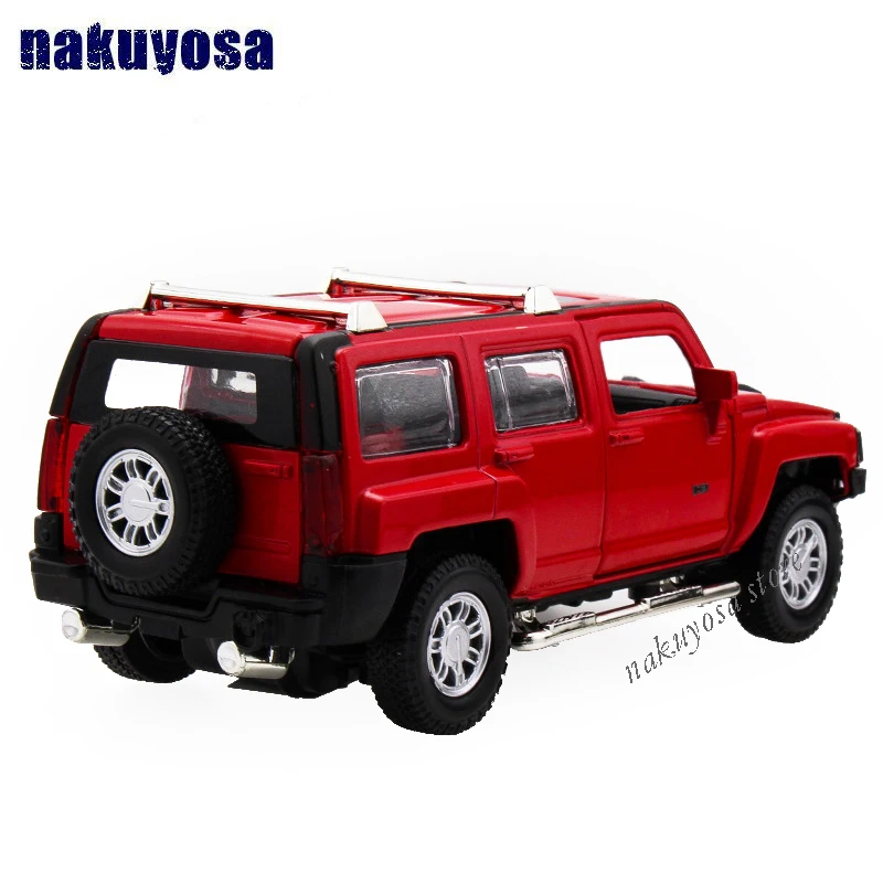 1/32 коллекционные литые MZ литые автомобили модель Hummer H3 Красный w светильник и звук откатные Автомобили Модель Игрушки для мальчиков подарки