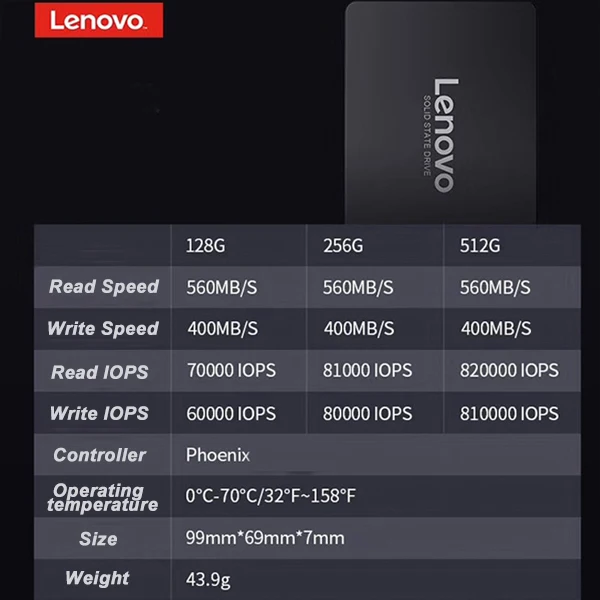 lenovo X760 SSD Внутренний твердотельный диск 2,5 дюймов 120 ГБ 128 ГБ 240 ГБ 256 ГБ 512 ГБ жесткий диск SATA3 для настольного ноутбука