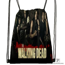 Обычай ходячая мертвая походная сумка на шнурке милый рюкзак дети ранец(черная спина) 31x40 см#180531-04-20