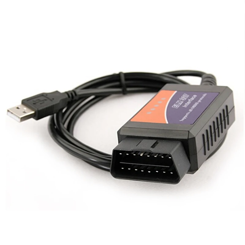 OBD/OBDII сканер ELM327 USB FTDI FT232RL чип ELM 327 автомобиля диагностический Интерфейс сканирования поддерживает все OBD 2 протоколы инструмент для