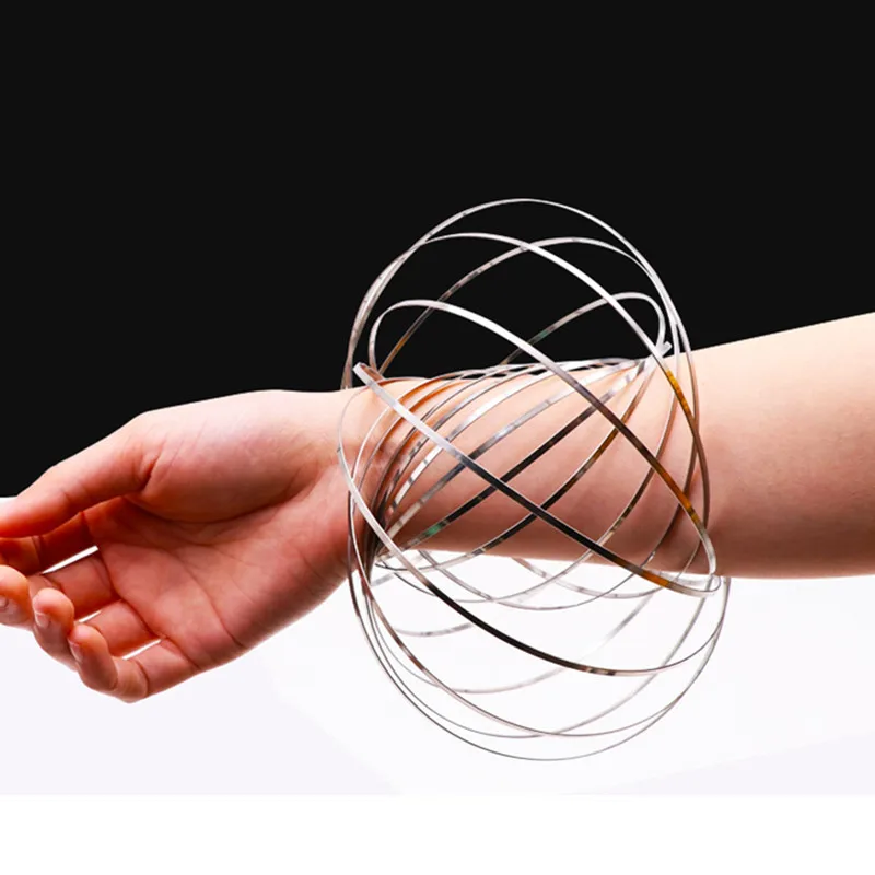 Новое волшебное кольцо Toroflux Torofluxus Flowtoy Amazing Flow Ring Toys Kinetic Spring Toy забавная уличная