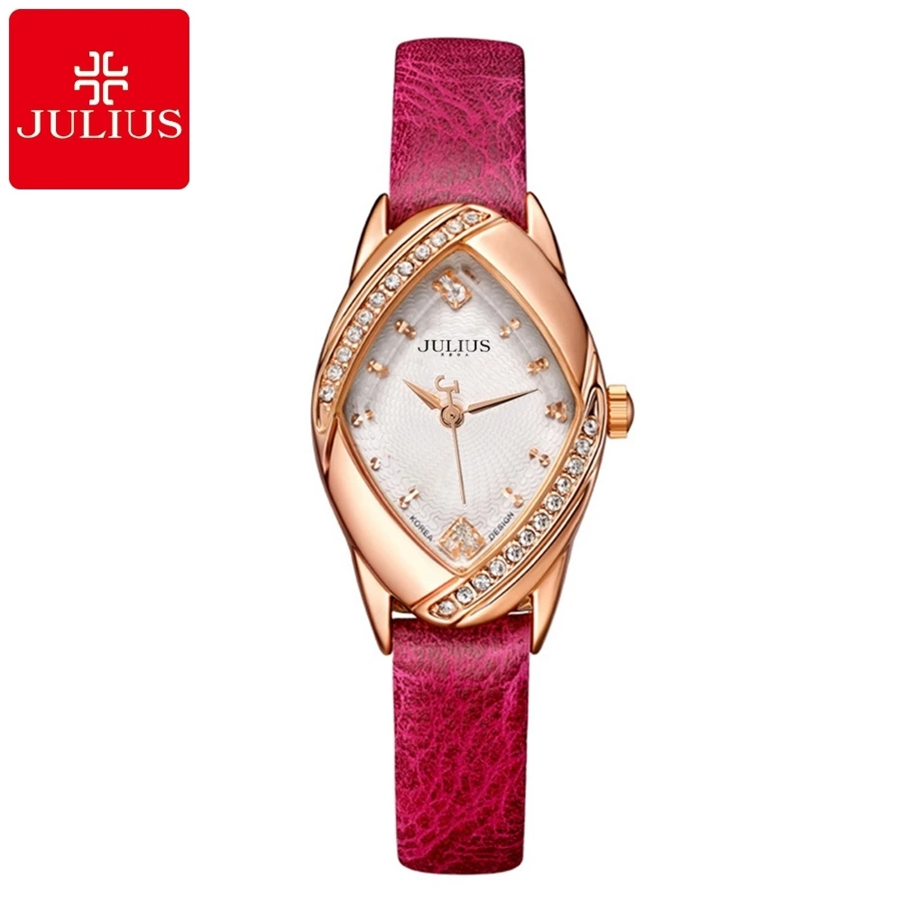 

Ladies New Luxury Noble Lady Rhombus Leather Strap Wristwatch Women Rhinestone Watches Fashion Casual Quartz Watch Student Clock