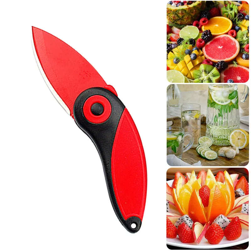 Mini Vegetable Kitchen Cutter Pare Peel Fold blade Peeler Pocket Knife Bird Picnic Lunch Cut Slice Fruit Cutlery Ceramic bag box (2)