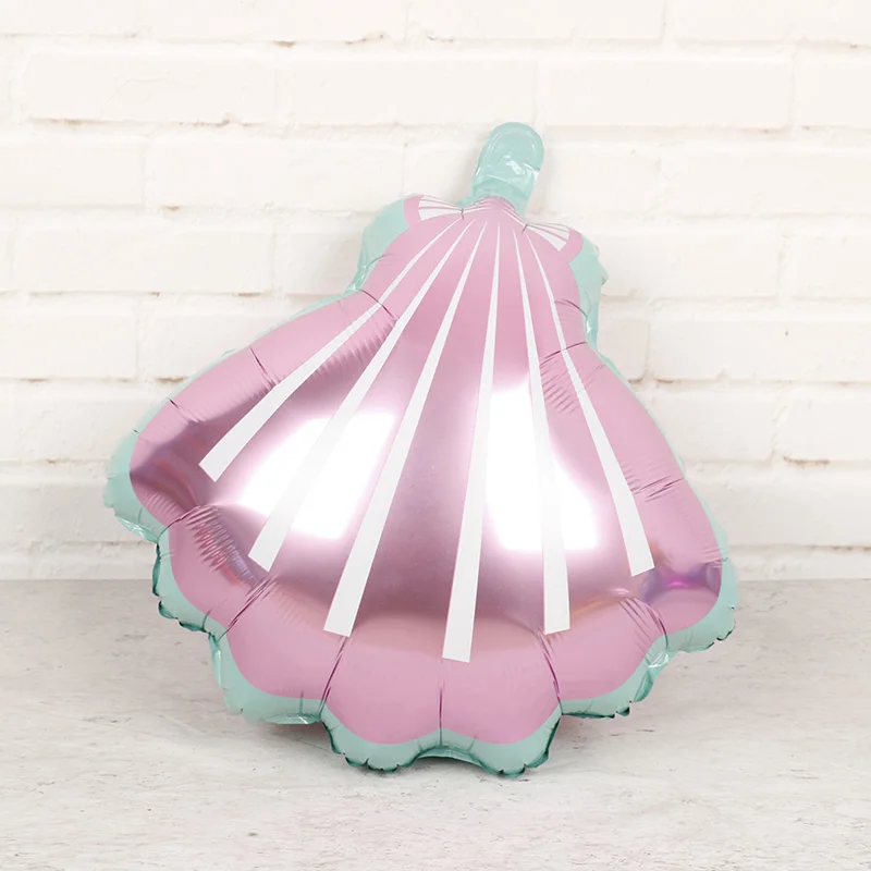 

50pcs Pcs/lot Lovely Shell foil Balloons Ocean Park party supplies Baby Shower girl boy Adults Birthday Party Decorations Kids