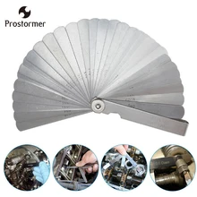 Prostormer 32 шт. в 1 щупы из нержавеющей стали складные щупы измерительный инструмент 0,02-1,0 мм штекер щупа линейка