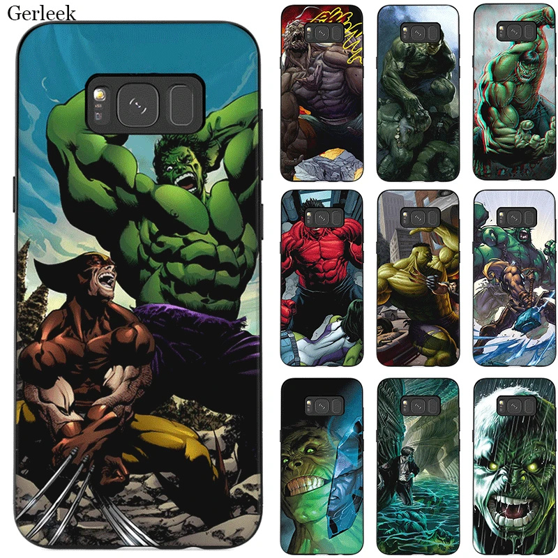 

Silicone Mobile Phone Case For Samsung A70 A60 A50 A40 A20 A30 A10 A9 A8 A7 A6 A5 Plus Cover Hulk Shell