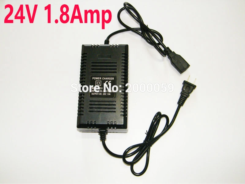 

24 Volt 1.8 Amp Battery Charger Razor Electric Scooters Electric Bikes Scooters E-bike