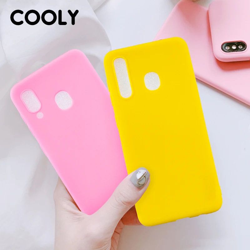

COOLY Candy Color Case For Samsung M30 M20 M10 Cases For Samsung A30 A40 A50 A70 Back Cover on Soft TPU Silicone Phone Coque NEW