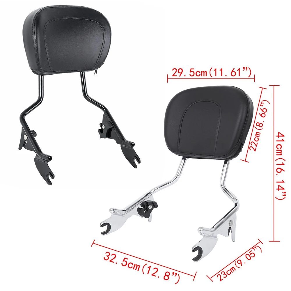 

Motorcycle Detachable Backrest Sissy Bar For Touring Road King Street Glide Electra Glide FLHR FLHT FLHX 2009 2010 2012 13-2018