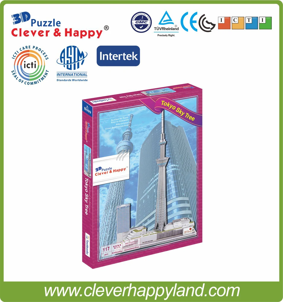 Diy Puzzle Learning Clever&happy Paper 1