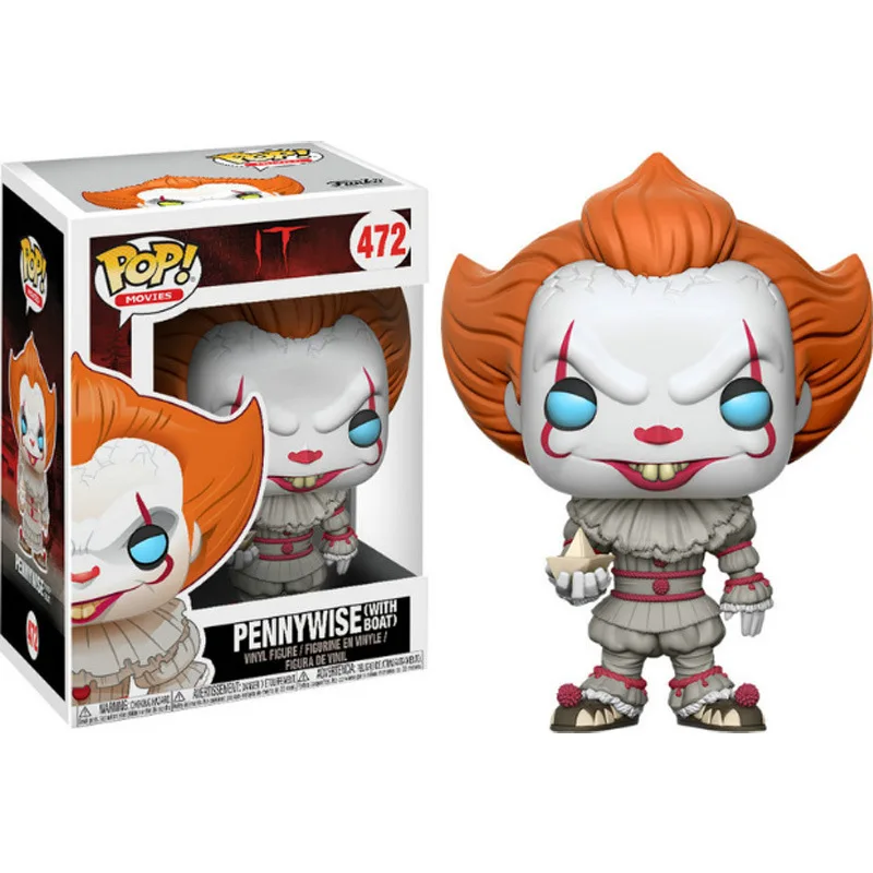 Funko POP IT 472#/473# Pennywise фигурка#52 Billy#51 Ghostface#56/#315 Чаки Коллекционная модель игрушки с коробкой - Цвет: Y-Pennywise-472