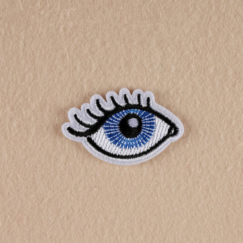 Eyes Patches Iron On Or Sew Fabric Sticker For Clothes Badge
