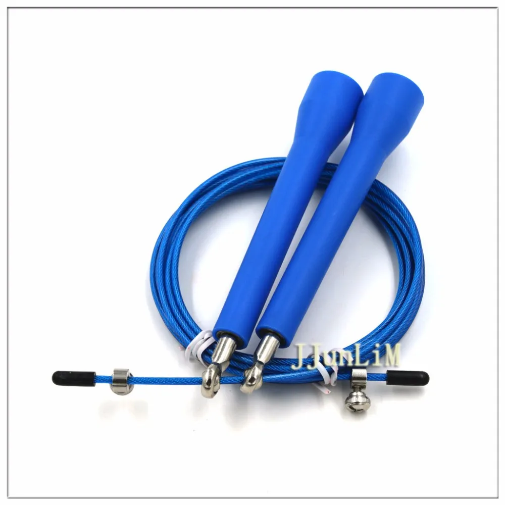 3 метра 9 цветов ультра скоростной кабель провод Скакалка для кроссфита дома для фитнеса, кроссфита скакалка - Цвет: blue