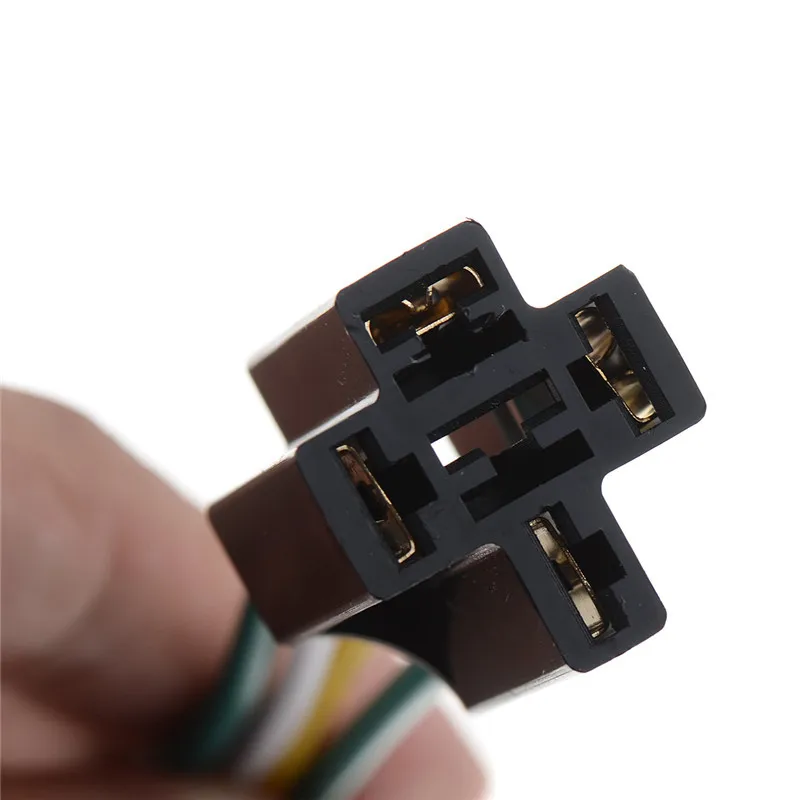 1 шт 12В 12 вольт 40A Авто Автомобильные реле гнезда 40 Amp 4 Pin Реле и провода оптовые