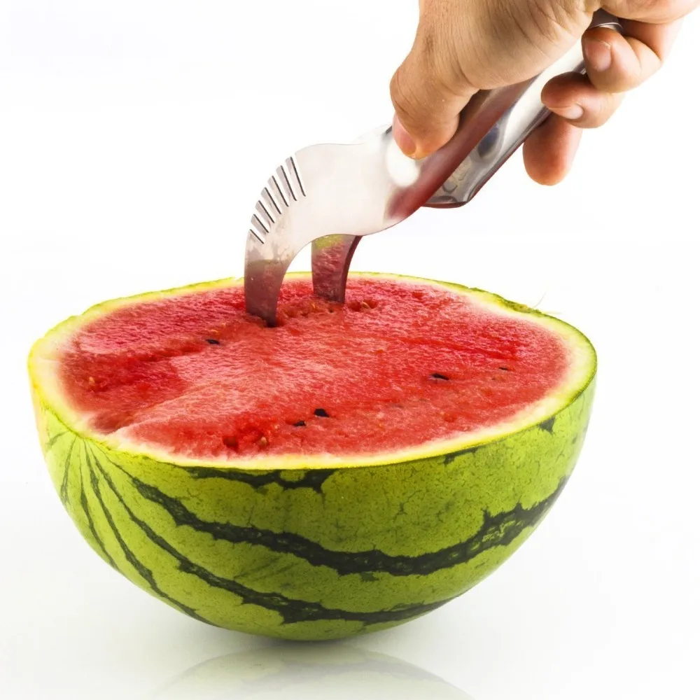 

Watermelon Slicer,Melon Cutter Tong,Ergonomic Grip & Lightweight Construction,Fruit Slicer Server,For Cantaloupes,Honeydews(248)