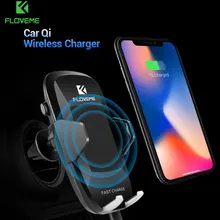 FLOVEME Car Mount Qi font b Wireless b font font b Charger b font For iPhone
