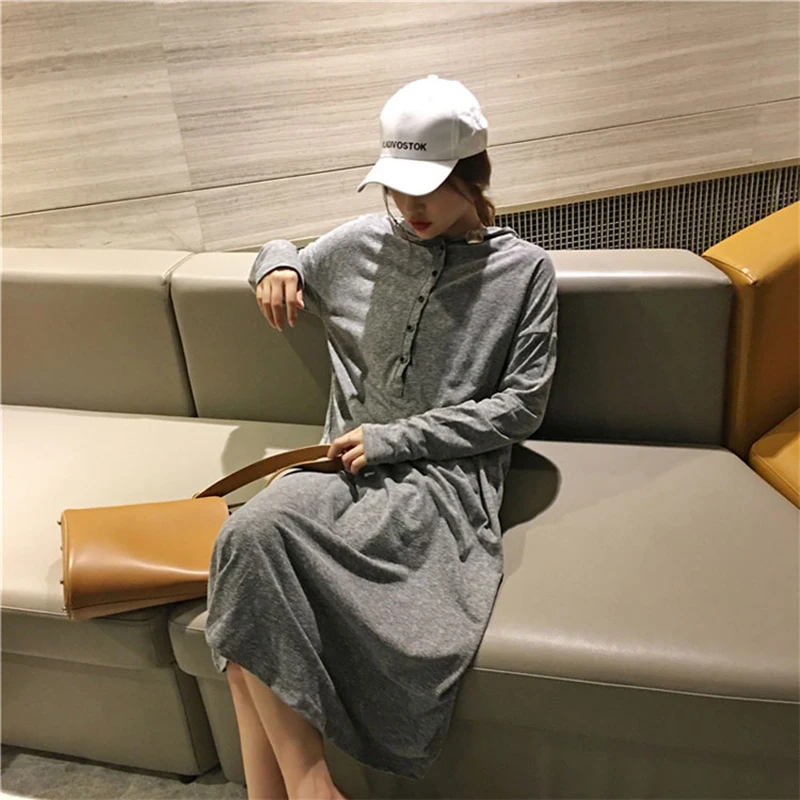 

Maternity autumn and winter dress 2018 fashion new Korean version of the female early autumn pregnancy clothes