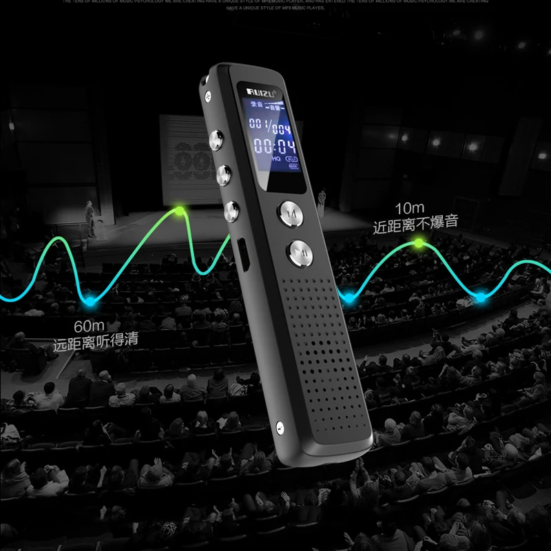 8GB Mini Digital Audio Voice Recorder Dictaphone with Microphone HD noise reduction MP3/WAV Player Professional Recording Pen