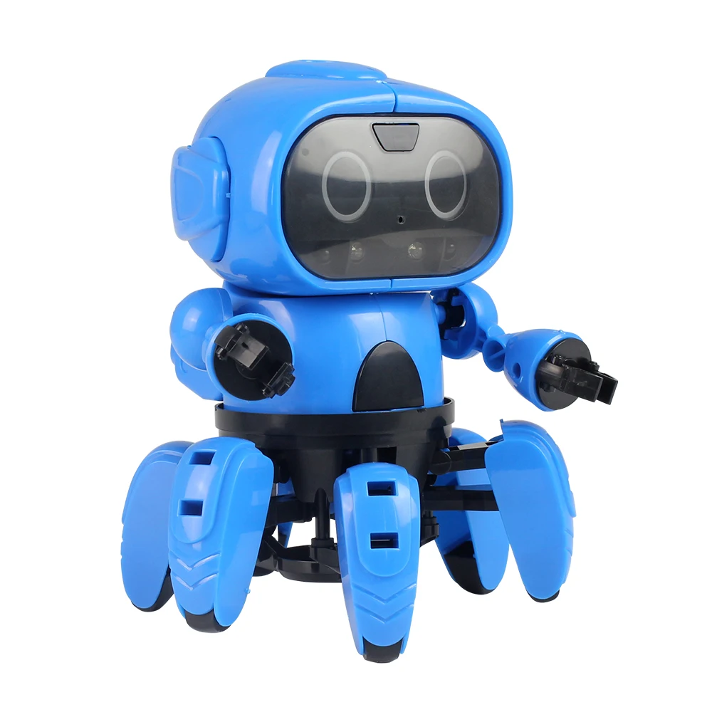 Умная Индукционная 6 брюки с широкими штанинами RC робот "сделай сам" в разобранном виде комплект Электрический робот жест Сенсор обходом препятствий для дистанционного Управление игрушки