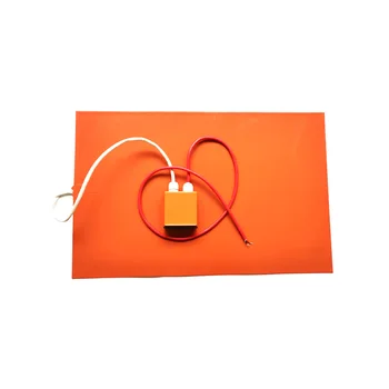 

800*500*1.5mm 120v 2500w indurtrial silicone heater digital thermostat on wire 1000mm lead wire out from middle of 500mm side