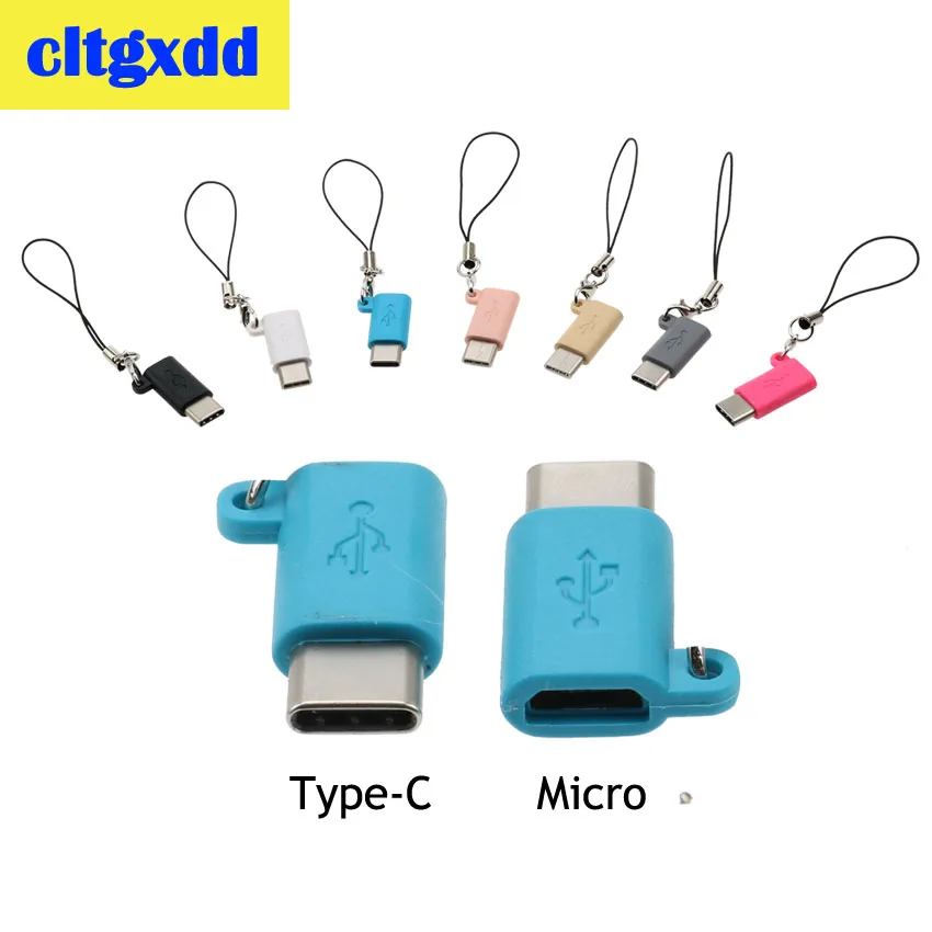 

cltgxdd Universal USB 3.1 Type-C Male Connector to Micro USB Female Converter USB-C Data Adapter Charging Device