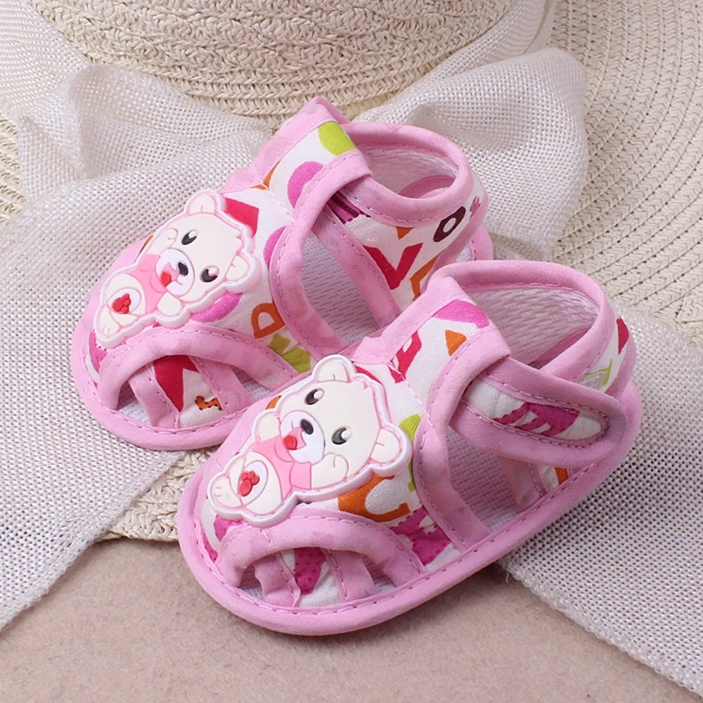 

Baby Girl Boy Soft Sole Cartoon Anti-slip Casual Shoes Toddler Sandals