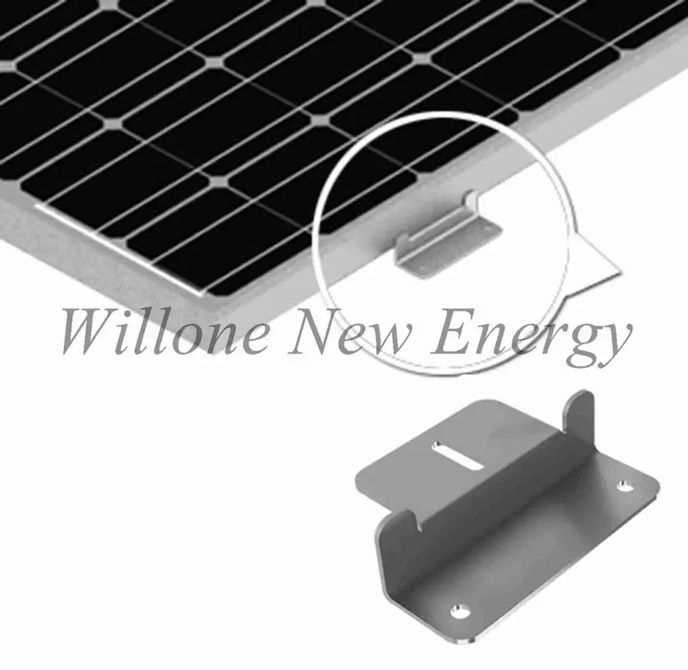 Willone 4 комплекта солнечная панель Z кронштейн крепление для солнечной панели крепления RV лодка крыша стены