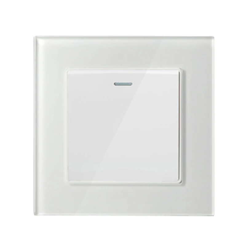 COSWALL-1-Gang-1-Way-Luxury-Crystal-Glass-Panel-Light-Switch-Push-Button-Wall-Switch-Interruptor