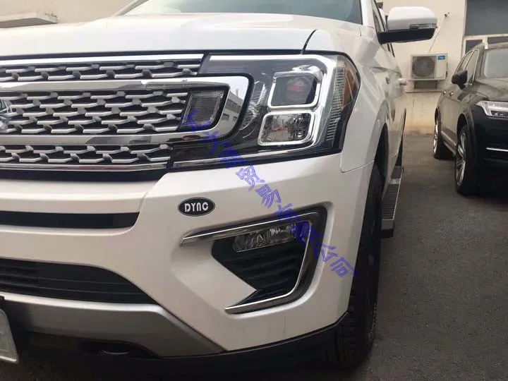 Для Ford Expedition четвёртое поколение U553 ABS Хром передний корпус для противотуманной фары свет отделка Авто Крышка Стайлинг