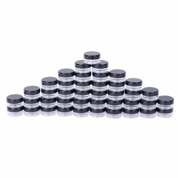 

50Pcs Make Up Cosmetic Sample Empty Container Plastic Round Lid Small Bottle