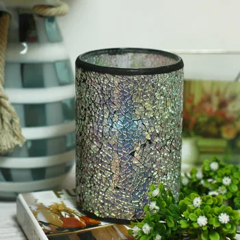 

GiveU 4X6 Inch Mosaic Led Candle, Battery Operated Flameless led Candle Work With 2xD Batteries, for Home Party