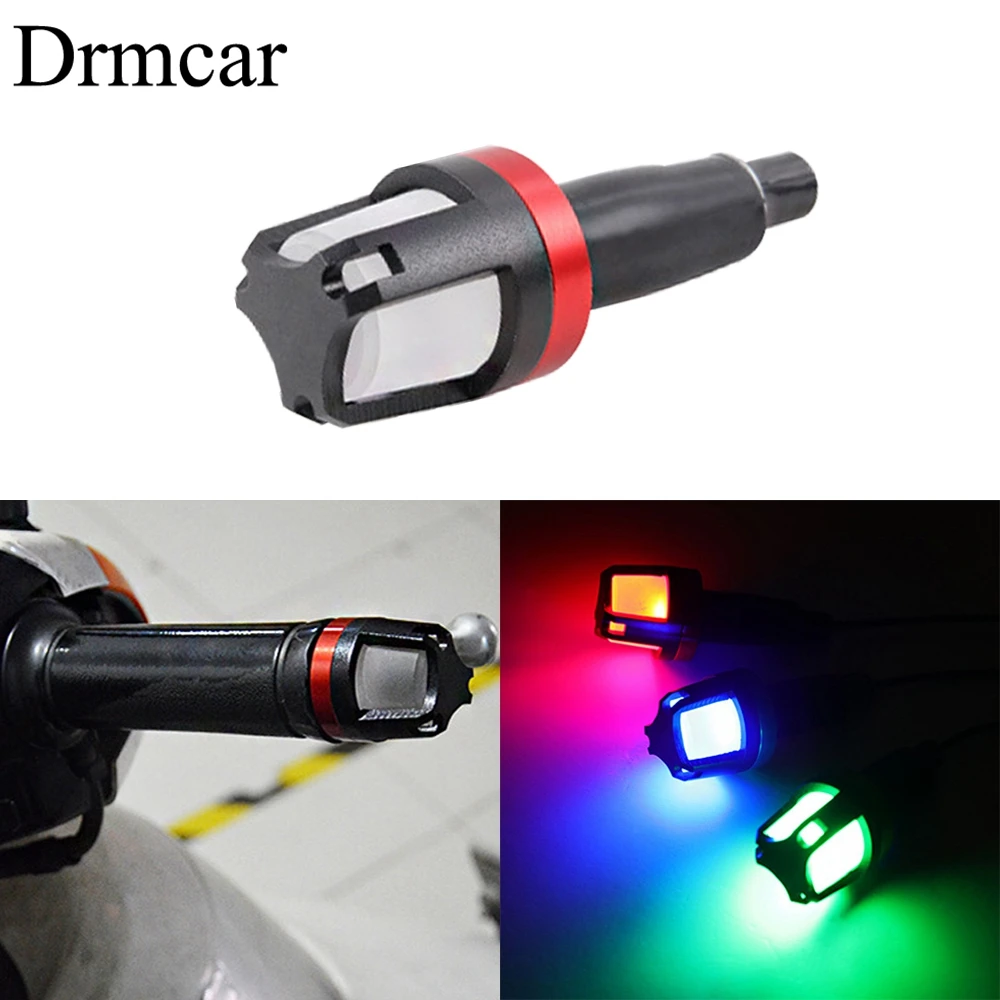 

2Pcs motorcycle/electric bicycle/bicycle green red blue Yellow four colors led handle strobe turn signal 12V-80V