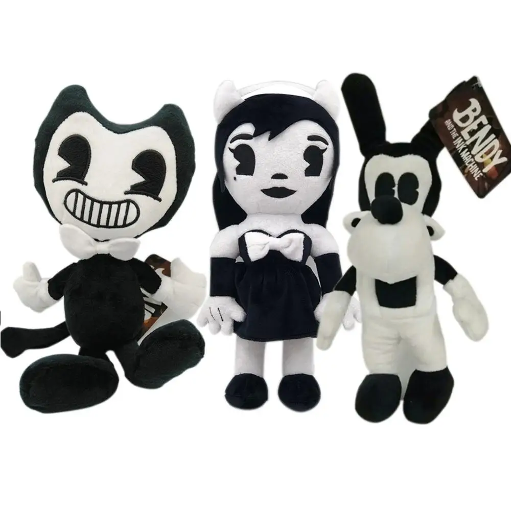 3Pcs/Lot Ben Boris Alice Plush Toy ink machine Soft Stuffed Doll 30cm
