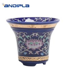 Цзиндэчжэнь ручной росписью золотой креативный фильтр винтажный Лотос керамический фарфор китайский кунг-фу чайный сервиз аксессуары ситечко для чая