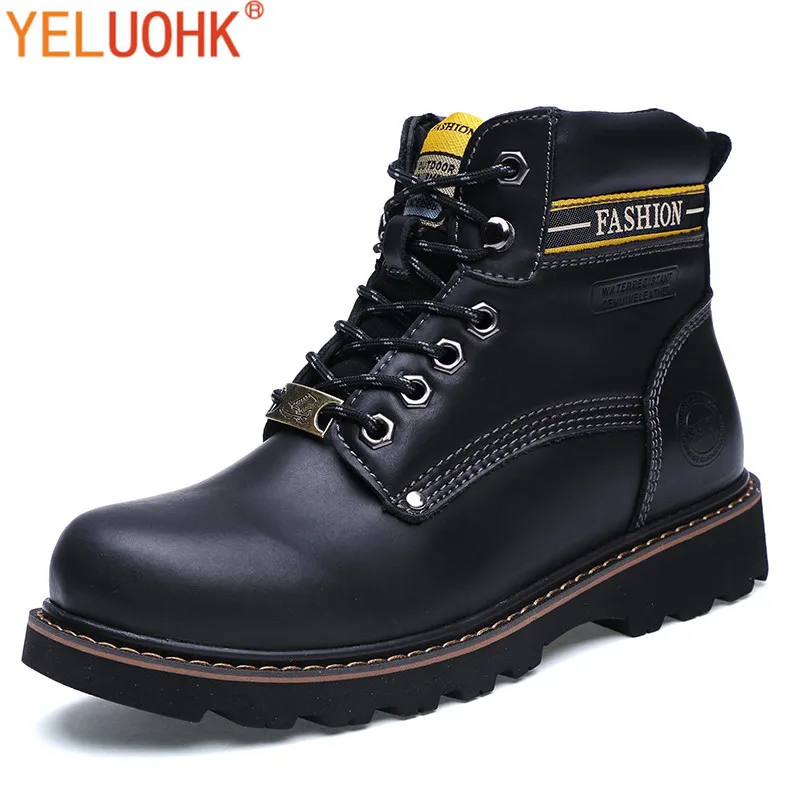 

38-46 Winter Men Boots Plush Winter Shoes Men Warm Winter Boots Men Big Size