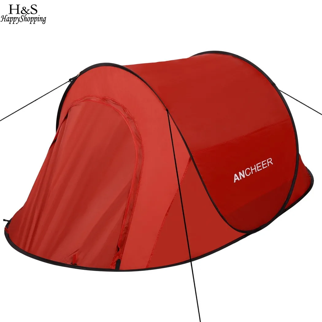 2017 New Ancheer Pop Up Camping Hiking Tent Automatic Instant Setup Easy Fold Back Shelter summer