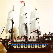 22001 1717 шт Пиратский корабль имперский военный корабль наборы модель строительные блоки кирпичи наборы игрушки подарки совместимы с 10210