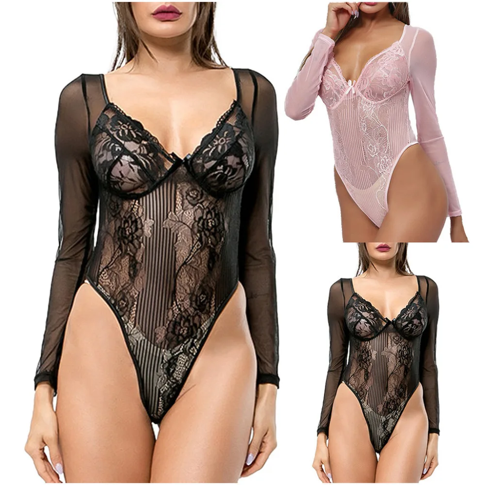 2019 Womens sexy sport underwear long sleeved comfortable underwear lace tights fitness underwear yoga bra top para mujeres 40J4 (1)