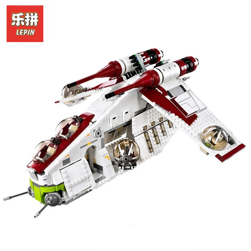 

In Stock DHL Lepin Sets 05041 1175Pcs Star Wars Figures Republic Gunship Model Building Kits Blocks Bricks Kids Toys Gift 75021