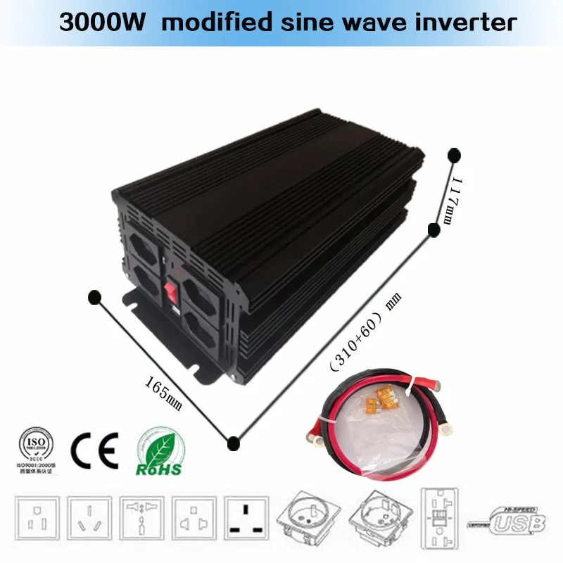 

3KW shipping 3000w power inverter dc 24v   ac 220v dc to ac inverter